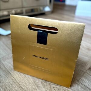 Saint Laurent Gold Gift Bag